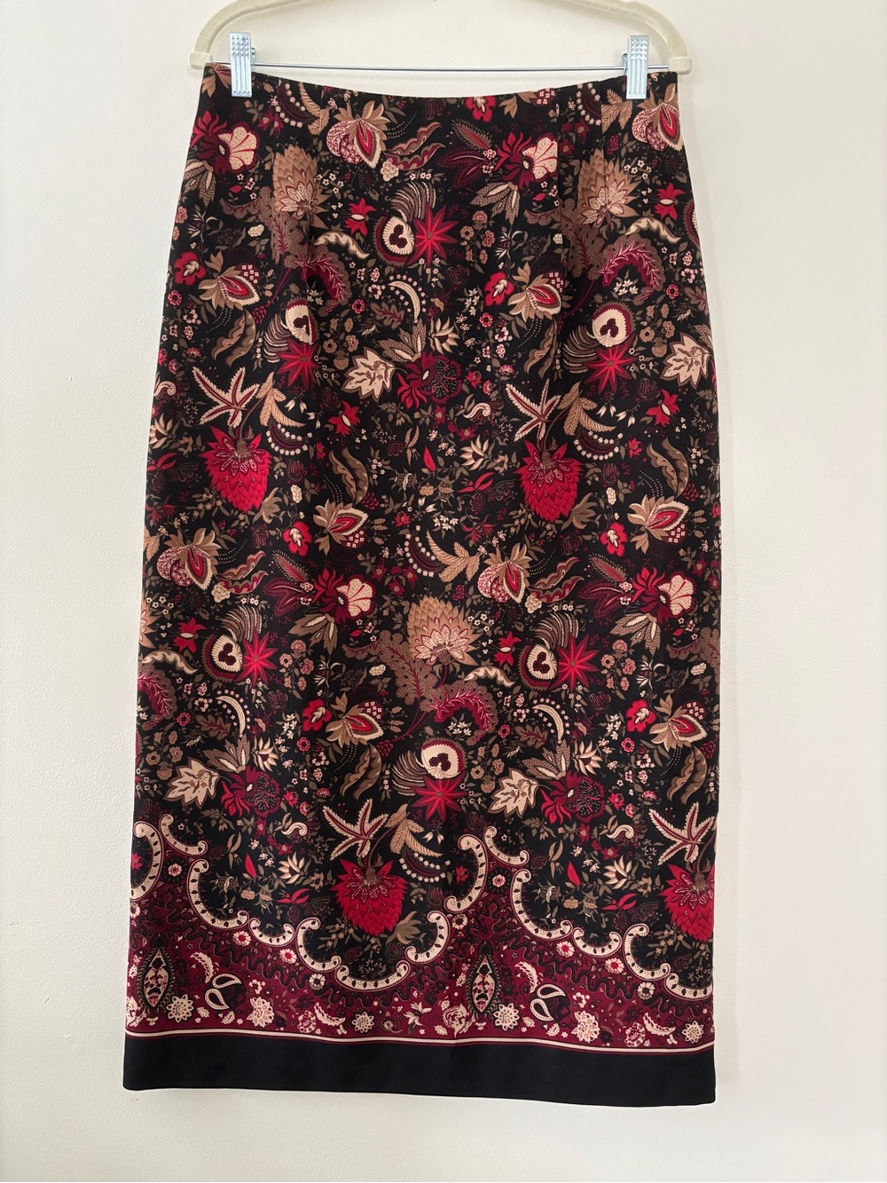 Vintage Briggs New York 90s Floral Maxi Pencil Skirt Floral Pattern 14